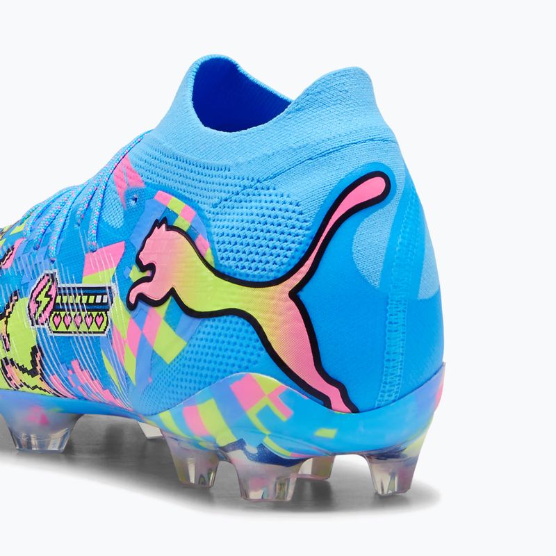 Футболни обувки PUMA Future 9 Ultimate Advanced Level FG puma white/blue glimmer/pink glimmer/yellow alert 6