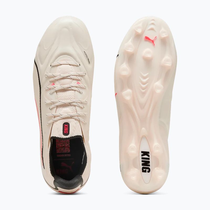 Футболни обувки PUMA King 20 Ultimate FG/AG sugared almond/puma black/ultra red 3