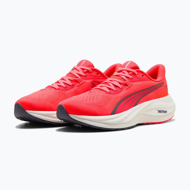 Обувки за бягане Puma Electrify Nitro 5 ultra red/inky depths 4