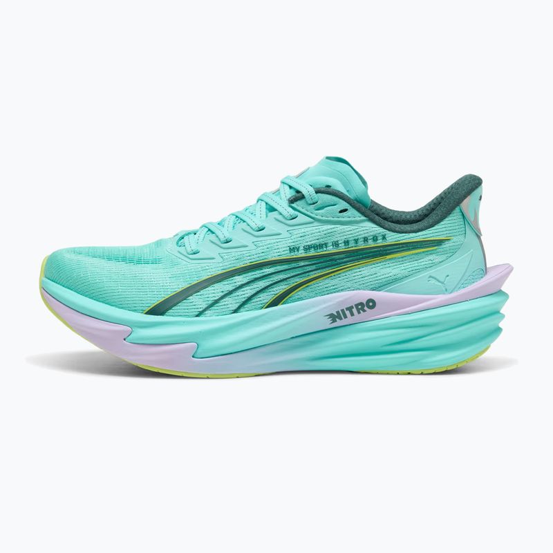 Дамски тренировъчни обувки PUMA x HYROX Deviate Nitro 4 интензивен мента/светла лавандула 8