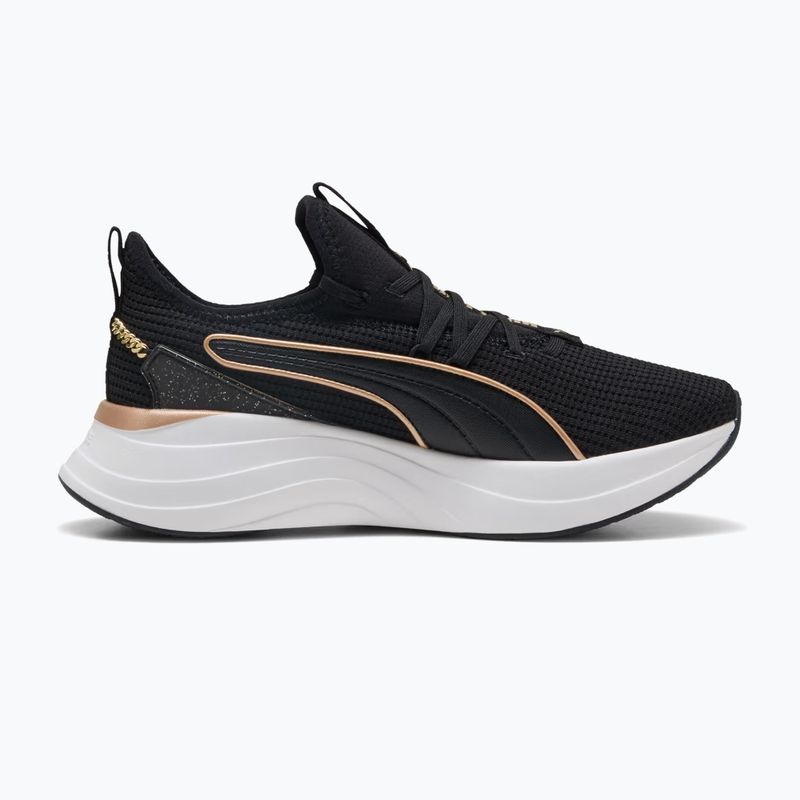 Дамски обувки PUMA Softride Sabrina Polished Chrome puma black/puma white/puma gold 2