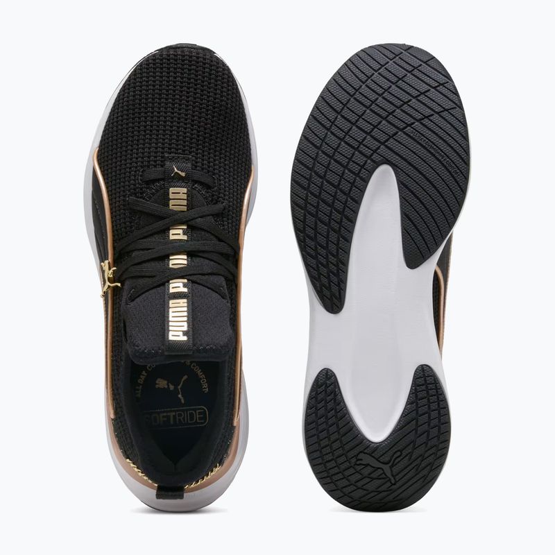 Дамски обувки PUMA Softride Sabrina Polished Chrome puma black/puma white/puma gold 5