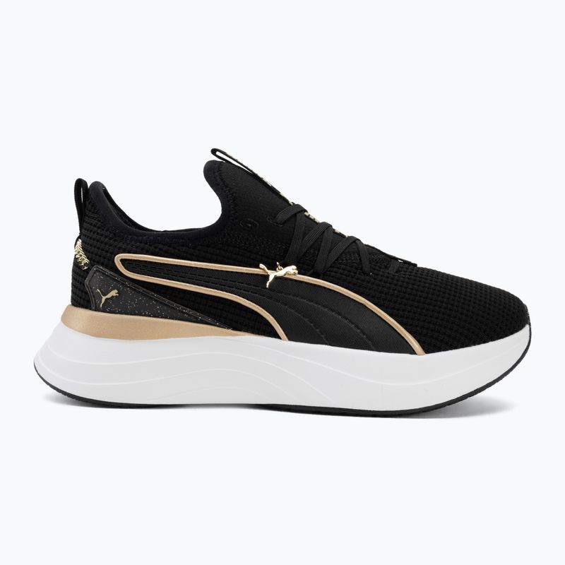 Дамски обувки PUMA Softride Sabrina Polished Chrome puma black/puma white/puma gold 2