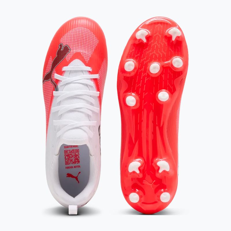 Детски футболни обувки PUMA Ultra 7 Match FG/AG Jr ultra red/puma black/puma white 5