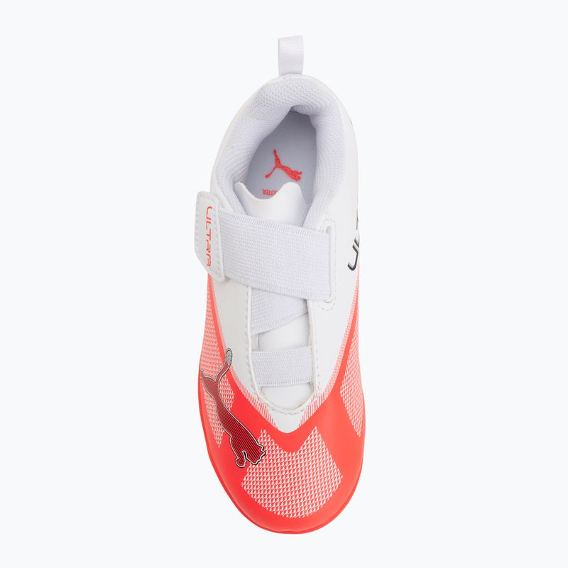 Детски футболни обувки PUMA Ultra 7 Play V FG/AG RB Jr ultra red/puma black/puma white 5