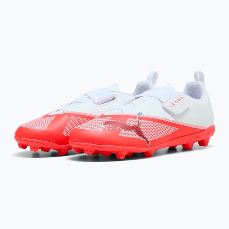 Детски футболни обувки PUMA Ultra 7 Play V FG/AG RB Jr ultra red/puma black/puma white 3