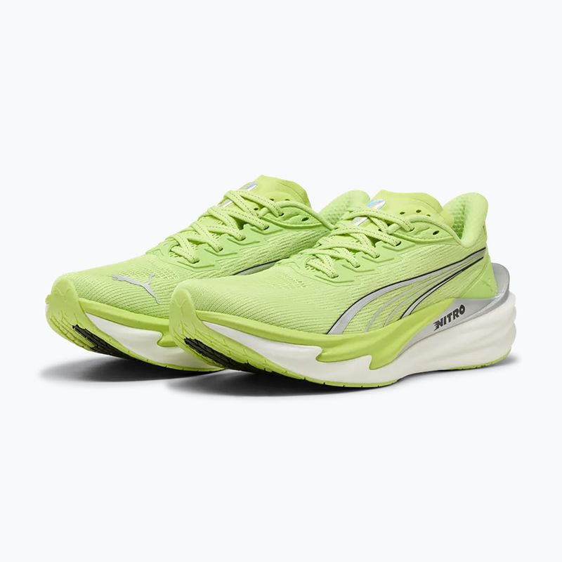 Дамски обувки за бягане PUMA Deviate Nitro 4 sunny lime/puma silver 3