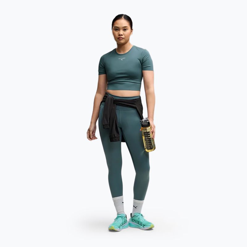 Дамска тренировъчна тениска PUMA x HYROX Pwrmode Crop herb garden 2