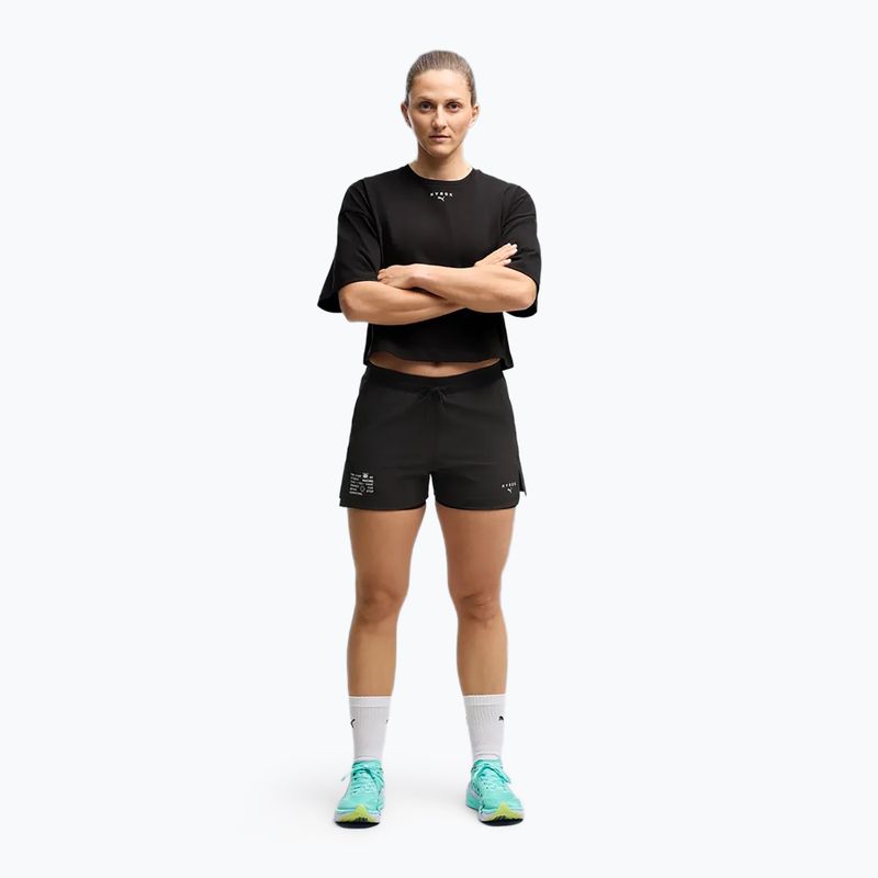 Дамски тренировъчни шорти PUMA x HYROX 3" 2в1 черни 2