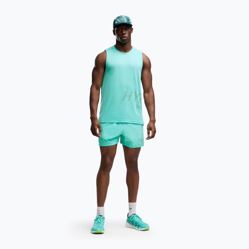 Мъжка тренировъчна тениска Puma Hyrx Pwrmode Training Tank intense turquise 2