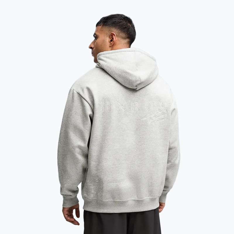 Мъжки суичър PUMA x HYROX Heavyweight Hoodie светлосив 3