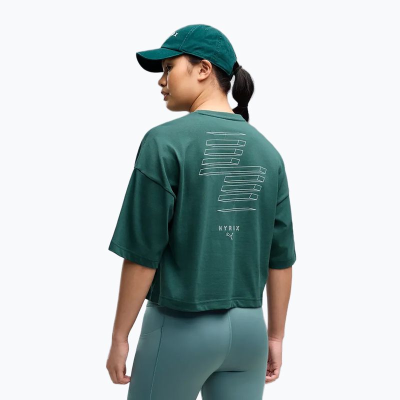 Дамска тренировъчна тениска PUMA x HYROX Cropped Lifestyle herb garden 3