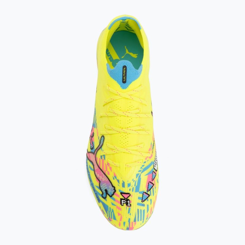 Футболни обувки PUMA Ultra Nitro 7 Ultimate Advanced Level FG puma white/blue glimmer/pink glimmer/yellow alert 5