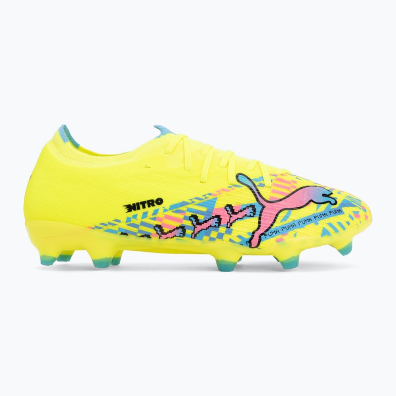 Футболни обувки PUMA Ultra Nitro 7 Match Advanced Level FG/AG puma white/blue glimmer/pink glimmer/yellow alert 2