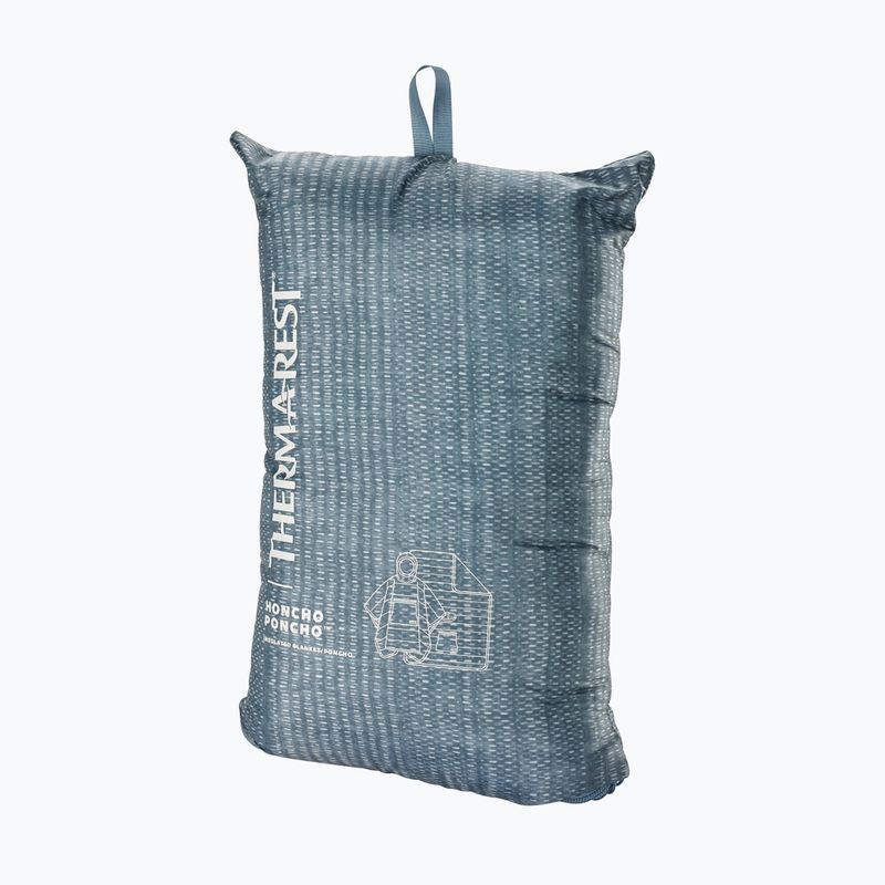 Туристическа пелерина Therm-a-Rest Honcho, синя, с тъкан 6