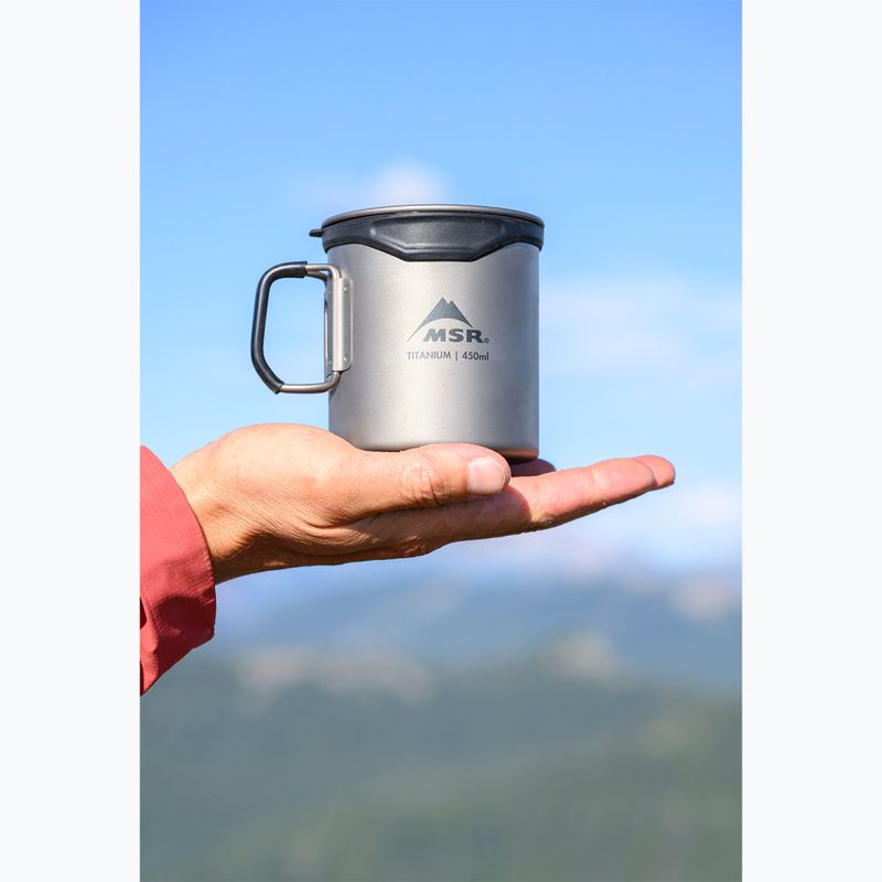 Туристическа чаша MSR Titan Cup 450 ml titanium 9