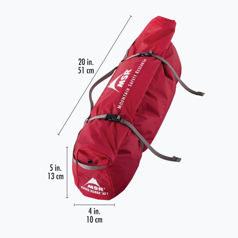 Палатка за трекинг 1-местна MSR Hubba Hubba HD 1P Tent green 12