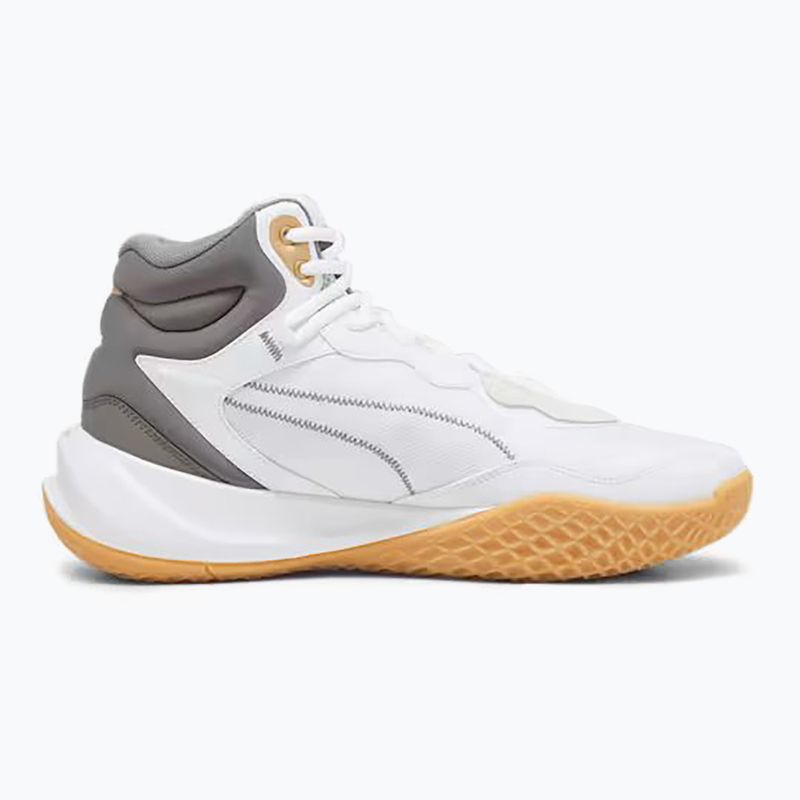 Мъжки баскетболни обувки PUMA Playmaker Pro Mid Trophies ash gray/cast iron/puma gold 9