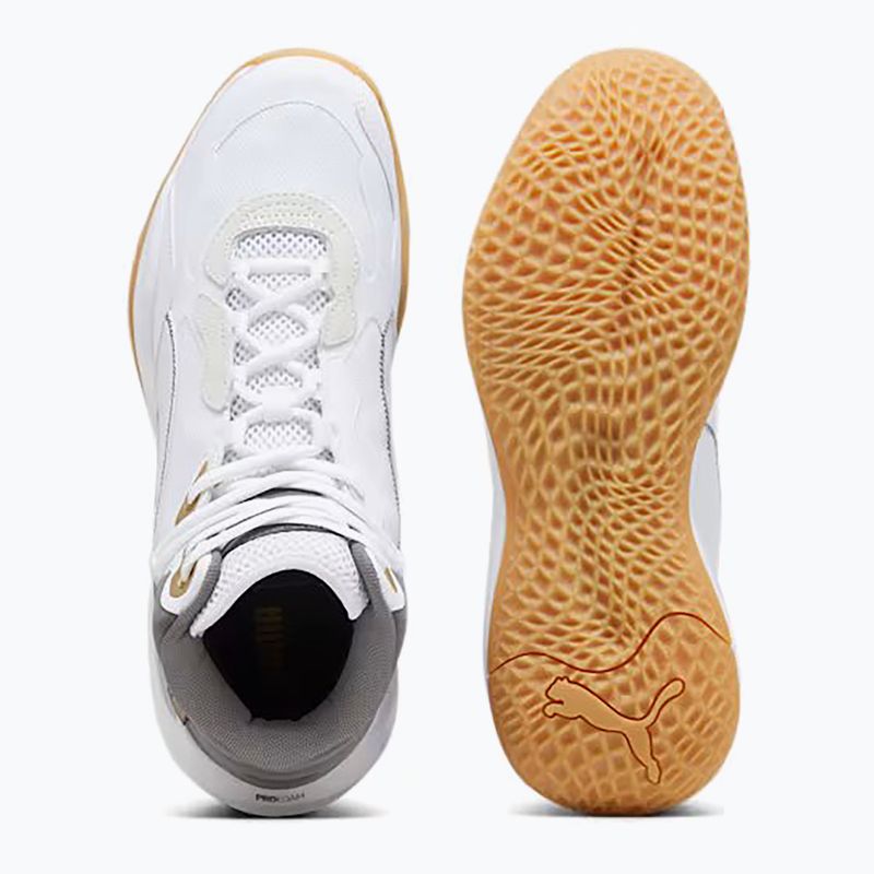 Мъжки баскетболни обувки PUMA Playmaker Pro Mid Trophies ash gray/cast iron/puma gold 11