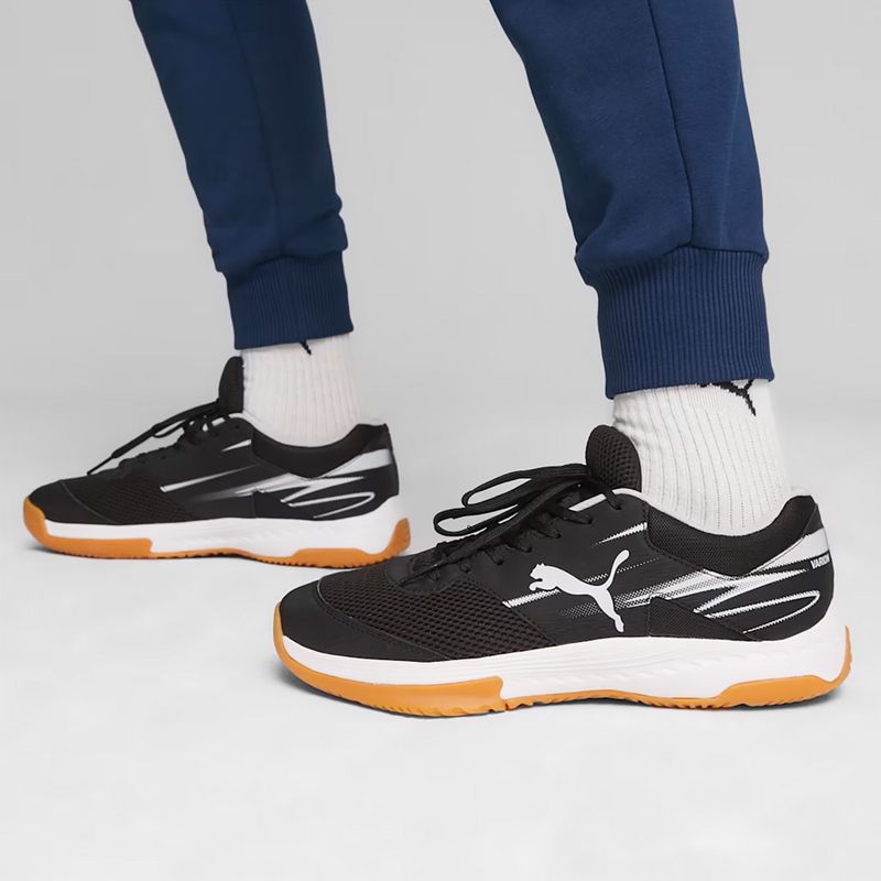 Мъжки спортни обувки за зала PUMA Varion II puma black/cool light grey/yellow blaze/gum 8