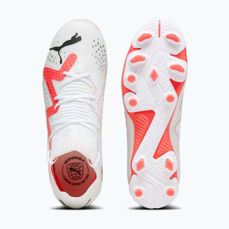 Детски футболни обувки PUMA Future Pro FG/AG Jr puma white/puma black/fire orchid 14