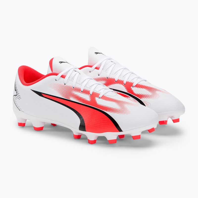 Мъжки футболни обувки PUMA Ultra Play FG/AG puma white/puma black/fire orchid 4