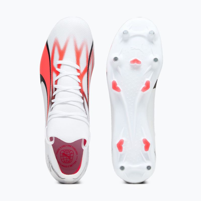 Мъжки футболни обувки PUMA Ultra Match MXSG puma white/puma black/fire orchid 15
