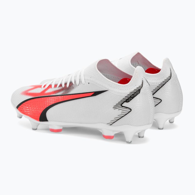 Мъжки футболни обувки PUMA Ultra Match MXSG puma white/puma black/fire orchid 3