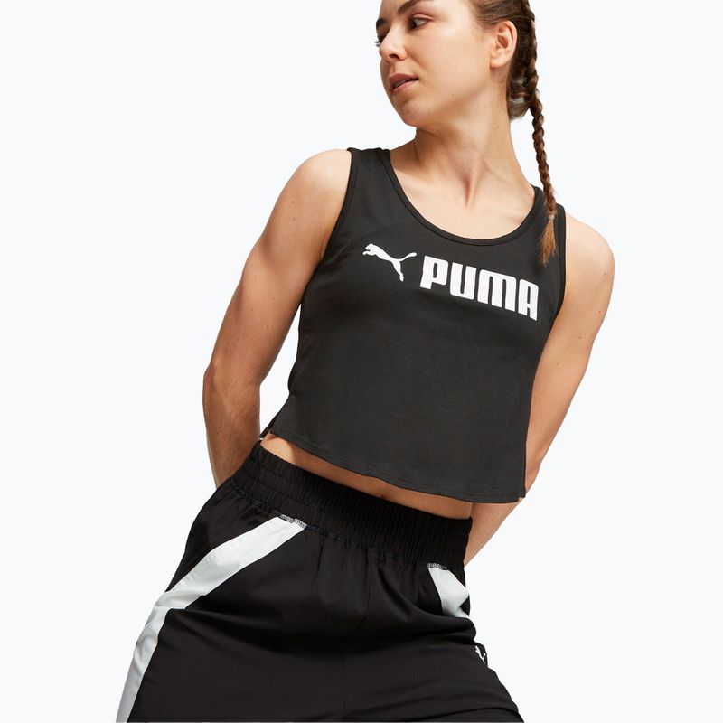 Дамски тренировъчен топ PUMA Fit Skimmer Tank puma black 5