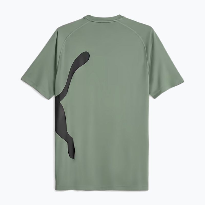 Мъжка тренировъчна тениска PUMA Train All Day Big Cat eucalyptus/puma black 2