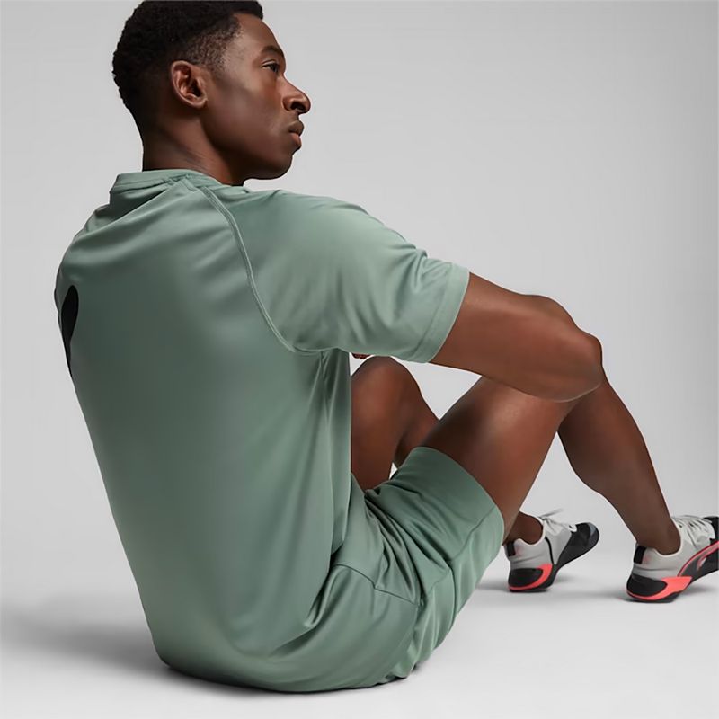 Мъжка тренировъчна тениска PUMA Train All Day Big Cat eucalyptus/puma black 4