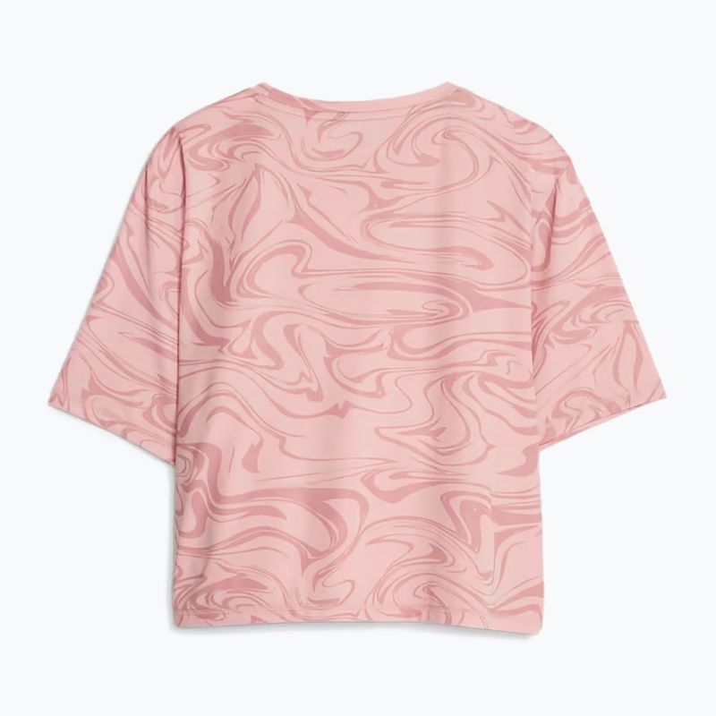 Дамска тренировъчна тениска PUMA Train Favorite Aop Crop future pink 2