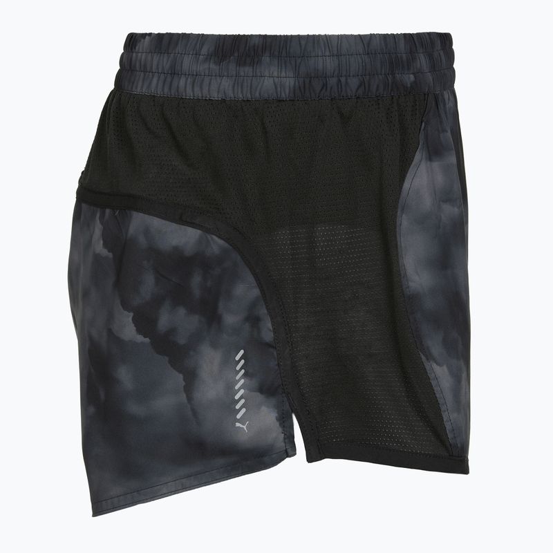 Дамски шорти за бягане PUMA Run Favorite AOP Velocity 3" black/grey 3