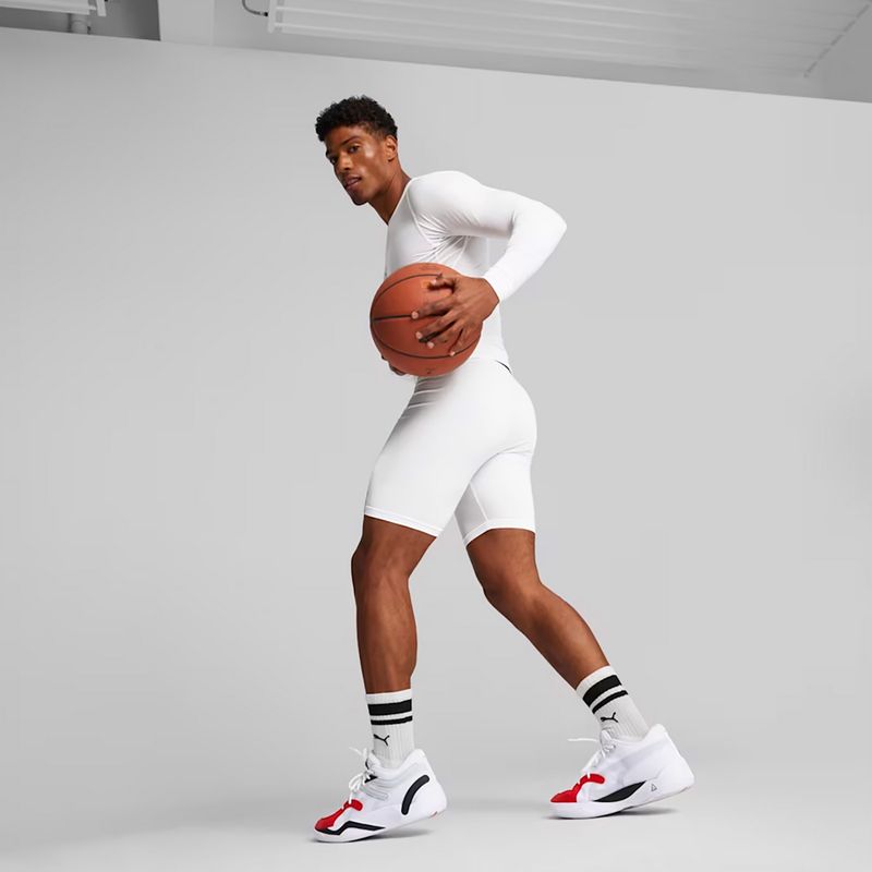 Мъжки баскетболни шорти PUMA Hoops Team Baselayer puma white 3
