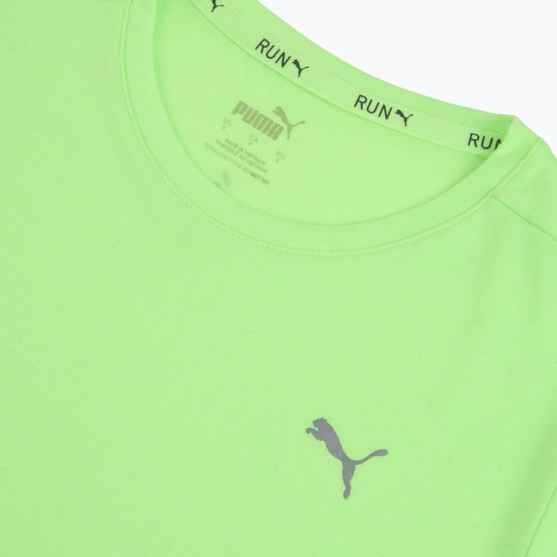 Дамска тениска за бягане PUMA Run Favorite Heather green/neon 3