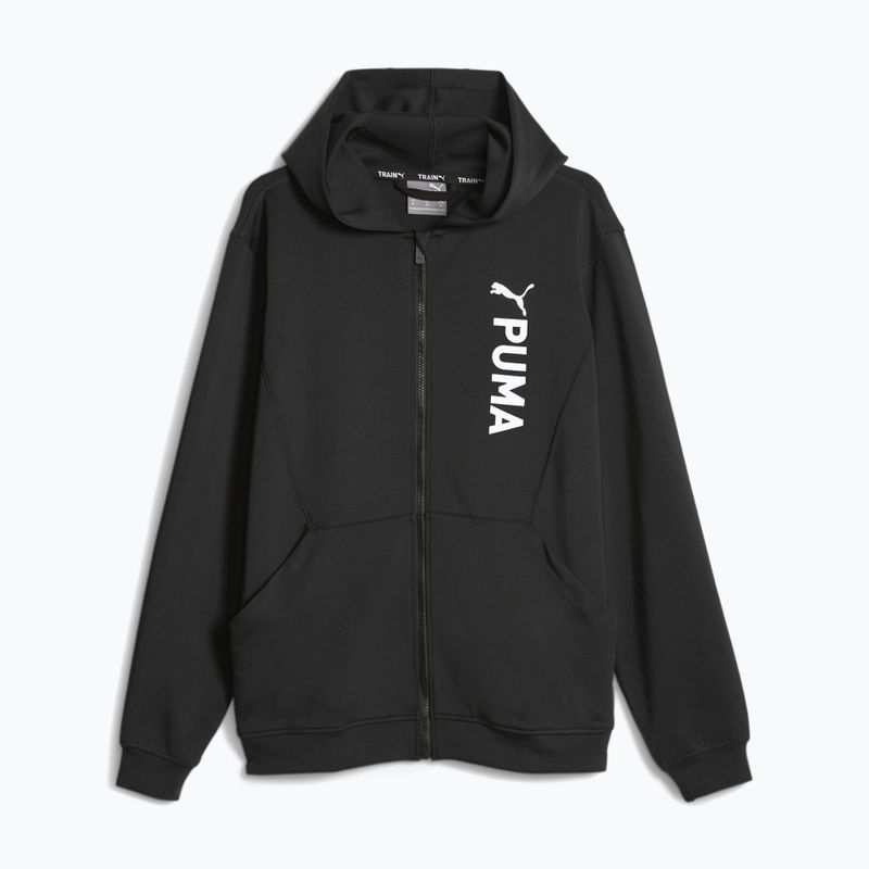 Мъжки суитшърт за тренировки PUMA Fit Double Knit FZ Hoodie puma black