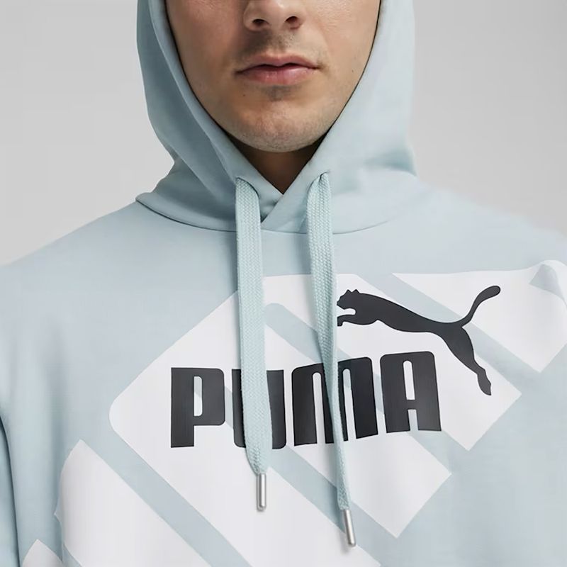 Мъжка блуза с качулка PUMA Power Graphic Hoodie TR turquoise surf 6