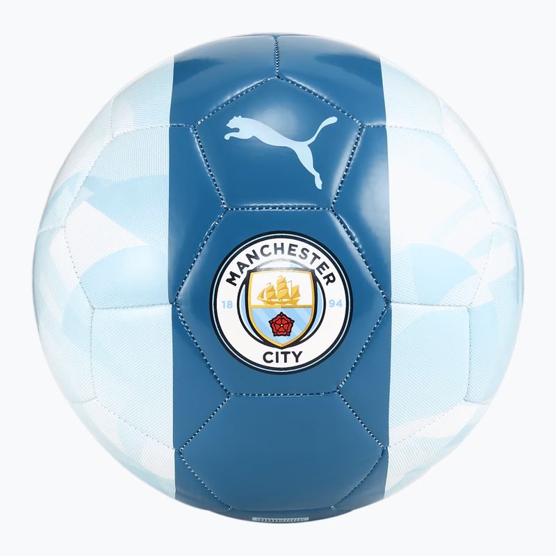 Футболна топка PUMA Manchester City FtblCore silver sky/lake blue размер 5