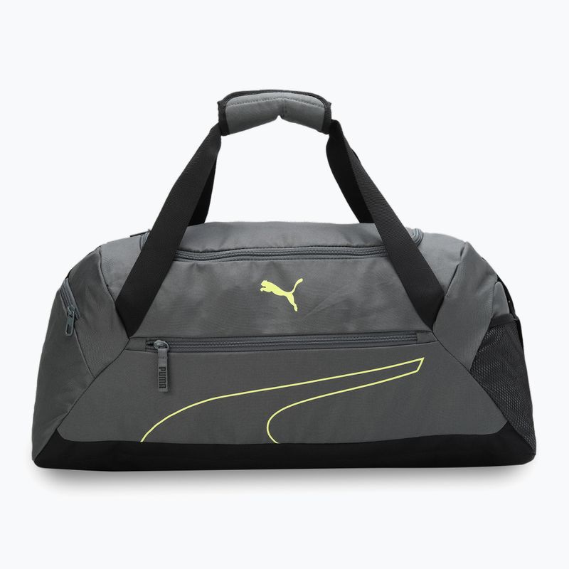 Спортна чанта PUMA Fundamentals Sports mineral grey/lime sheen