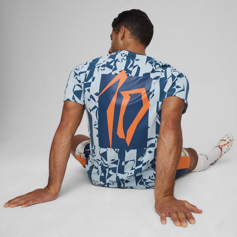 Мъжка футболна тениска PUMA Neymar Jr Creativity Logo Tee ocean tropic/turquoise surf 6