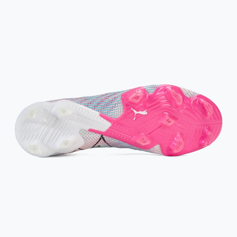 Футболни обувки PUMA Future 7 Ultimate Low FG/AG white/black/poison pink/bright aqua/silver mist 4