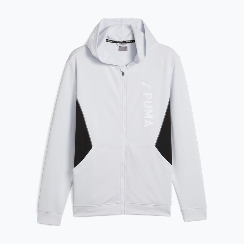 Мъжки суитшърт за тренировка PUMA Fit Double Knit FZ Hoodie silver mist