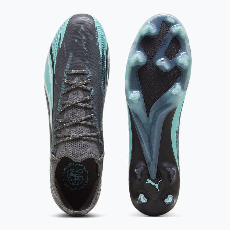 Футболни обувки PUMA Ultra Ultimate Rush FG/AG strong gray/puma white/electro aqua 11
