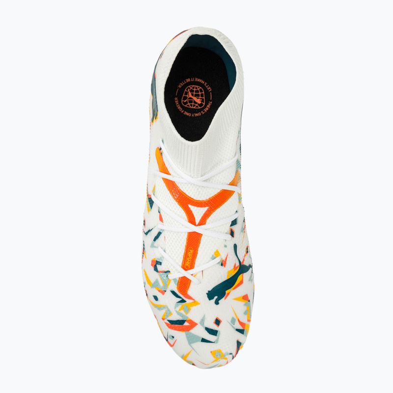 Футболни обувки PUMA Future 7 Match Creativity FG/AG white/oceantropic/turquoisesurf/hotheat/sunstream 5