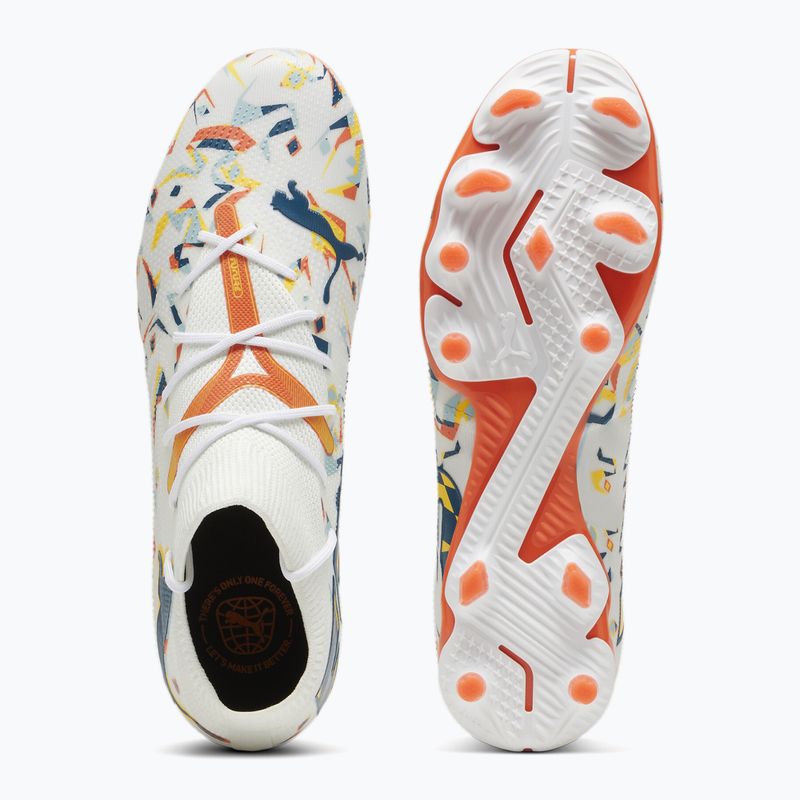 Футболни обувки PUMA Future 7 Match Creativity FG/AG white/oceantropic/turquoisesurf/hotheat/sunstream 11