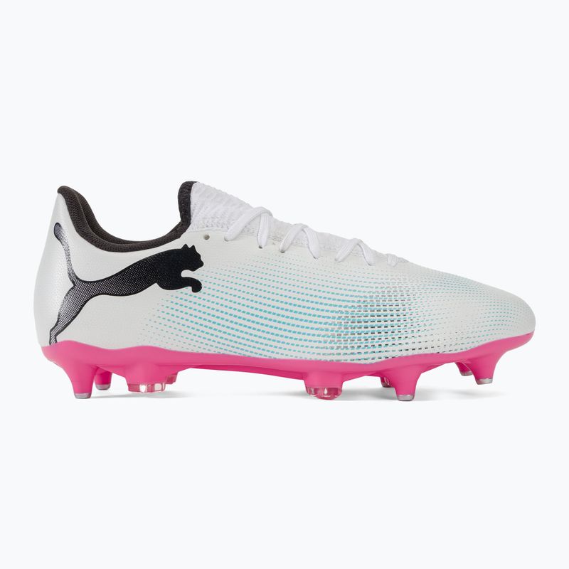 Футболни обувки Puma Future 7 Play MxSG puma white/puma black/poison pink 2