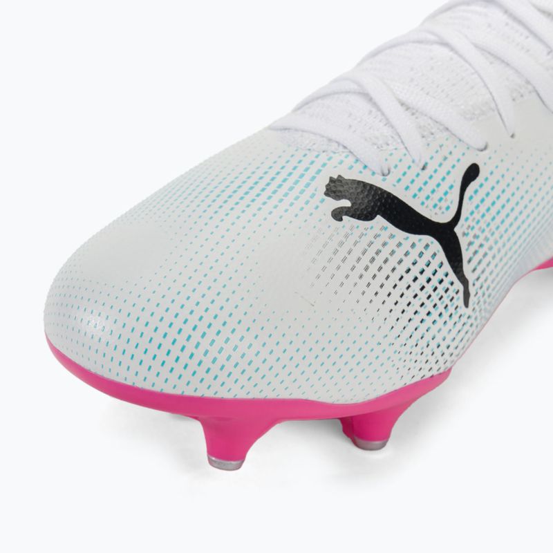 Футболни обувки Puma Future 7 Play MxSG puma white/puma black/poison pink 7