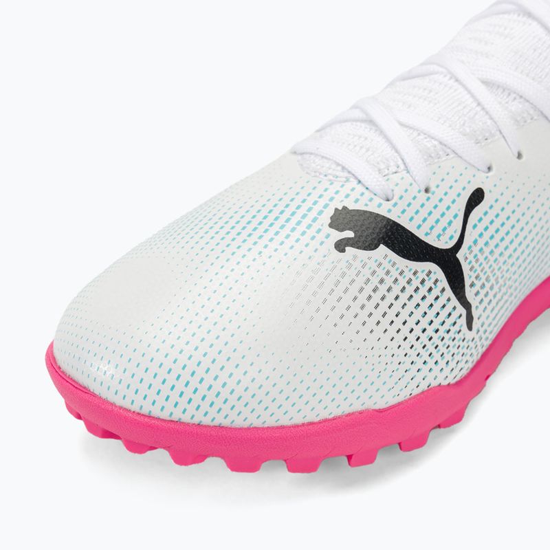 Футболни обувки Puma Future 7 Play TT puma white/puma black/poison pink 7