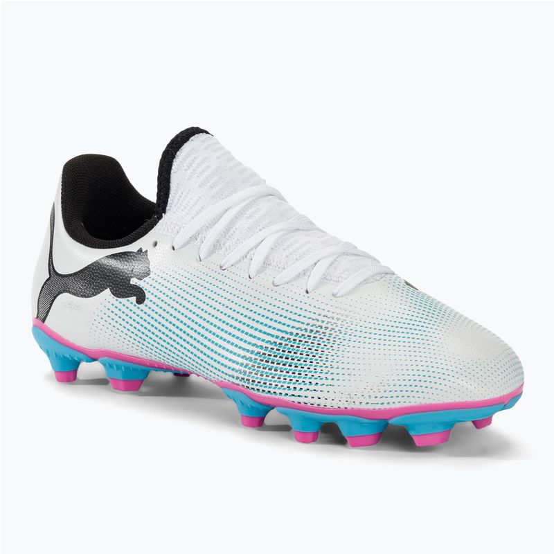 Детски футболни обувки PUMA Future 7 Play FG/AG puma white/puma black/poison pink