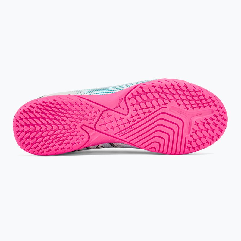 Детски футболни обувки PUMA Future 7 Play IT puma white/puma black/poison pink 4